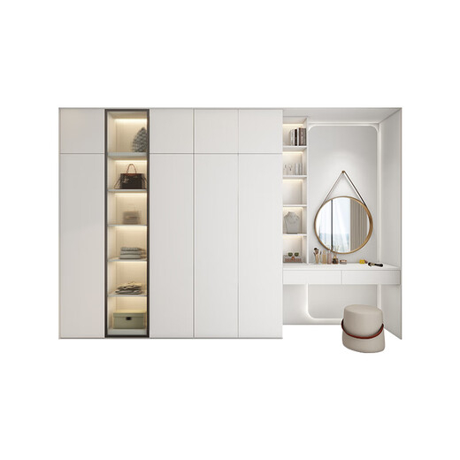 Quanyou (QUANU) Quanyou Home Wardrobe Customized Simple Swing Door Wardrobe Home Small House Customized Storage Cabinet Bedroom 629/ (calculated based on projected area)