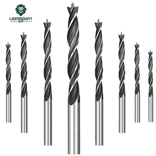 Raymond three-point round handle woodworking drill bit set drill twist opening drill wood hole expander 3-10mm eight-piece set