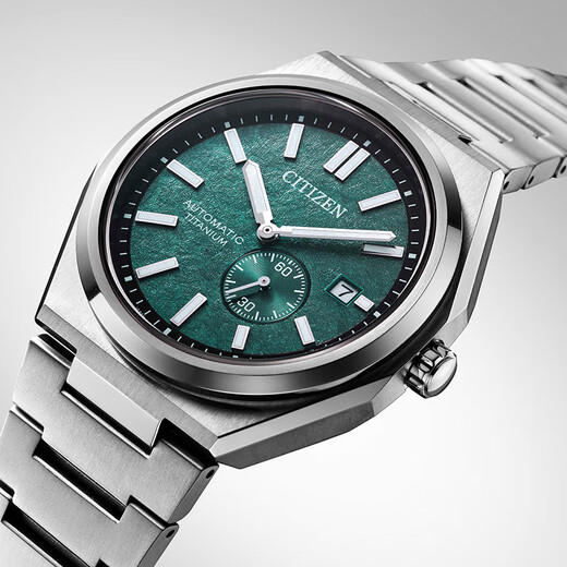 CITIZEN watch men's Japanese and Korean watch automatic mechanical day display dial retro Shubot titanium New Year gift NJ0180-80X