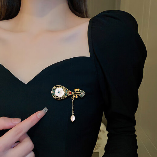 SENDME antique brooch gift box high-end corsage Hanfu brooch fashion accessories birthday gift for girlfriend antique tassel brooch 5-piece gift box