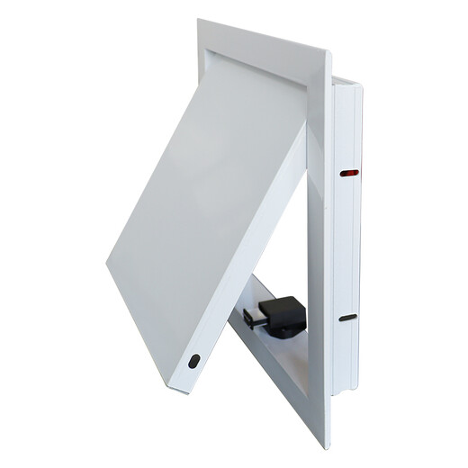 NAIJIAN pipeline inspection opening finished product inspection opening aluminum alloy wall reserved opening door cover finished magnetic ceiling white 200x200mm installation range 195-205mm