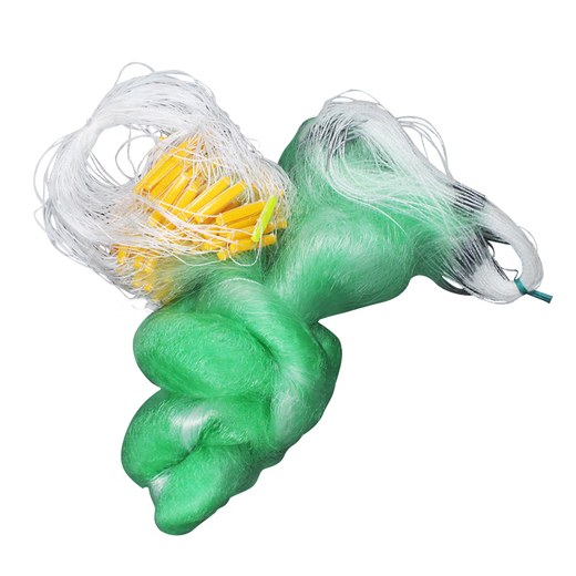 Imported three-layer sinking net fishing net with thick green silk sticky hanging mesh weighted fishing net crucian carp big silver carp carp net three-layer 1.5 meters high 3 fingers 40 meters weighted sinking net