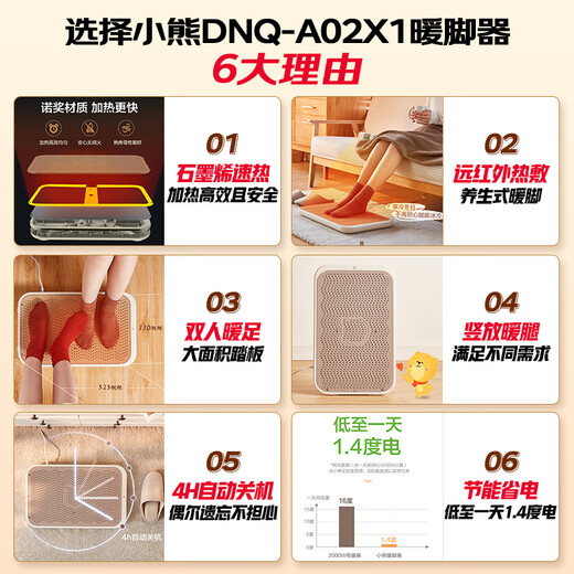 Bear heater/electric heater/heater household electric heater office heating appliance large area electric heater living room bedroom foot warmer DNQ-A02X1