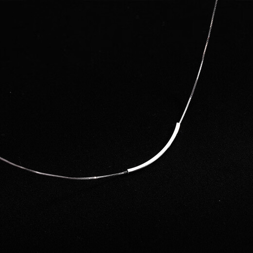 DL 1998 Fat Donglai same style pt950 platinum smile necklace women's light luxury niche clavicle chain versatile and simple 520 Valentine's Day smile necklace pendant about 3cm long + SF empty