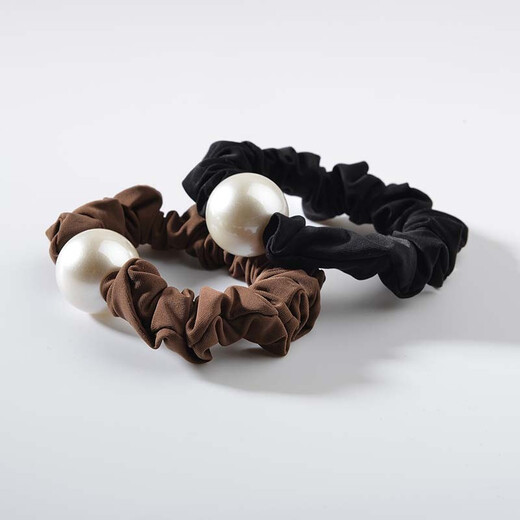 Chimera (CHIMERA) simple headband for women, 2 pieces of high elastic ball hair accessories, headband, large intestine hair ring, ponytail hair rope