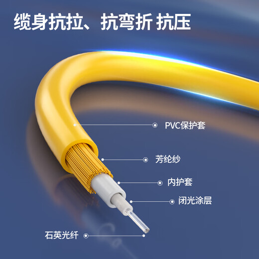 诺可信（Nokoxin） 电信级光纤跳线单模双芯 SC/LC/FC尾纤收发器交换机接线3.0 单模双芯LC-LC 500米