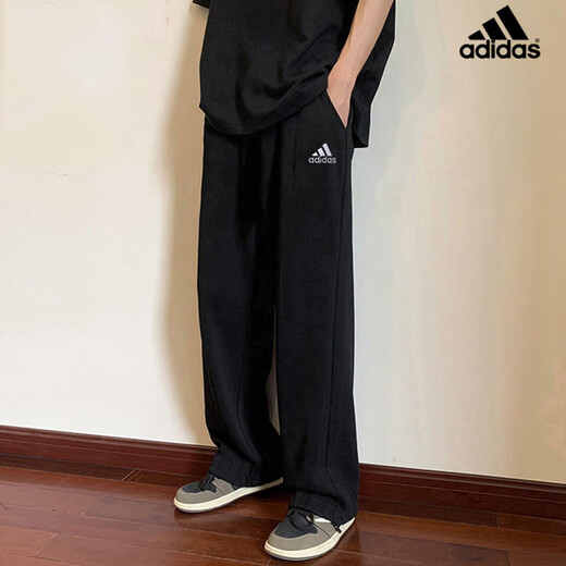 
Adidas pants men 2025 summer new sports casual pants fashionable slim feet straight pants fitness training pants GK9273/black/main recommendation/suggested to take a small size M(175/80A)