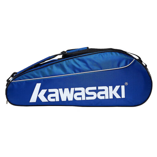 Kawasaki KAWASAKI badminton bag shoulder backpack tennis bag men and women independent shoe bag badminton racket bag 8327 blue and red