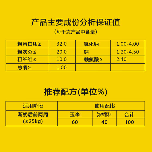Zhengda Huadong Zhengda 40% suckling pig concentrated feed, four to six ratio nursery feed, weaning transition feed, full nutrition, weaning and no fat loss, suckling pig concentrated feed, weaning, over-nursing feed, 10 bags and 11 bags