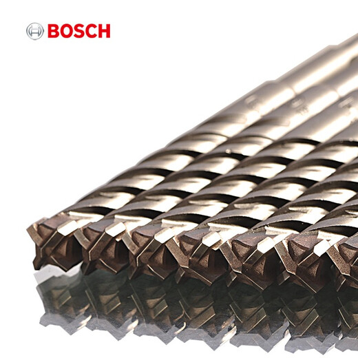 Bosch (BOSCH) four-pit 5 series four-edged electric hammer drill bit two-pit two-slot round shank impact drill bit can drill reinforced wall concrete four-pit 5 series drill bit 6X50X110