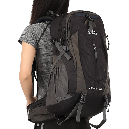 Traveler Mountaineering Bag Outdoor Professional Backpack Men's and Women's Sports Hiking Backpack Large Capacity Camping Travel Bag School Bag Black Delivery Rain Cover 40L Suspension Backpack