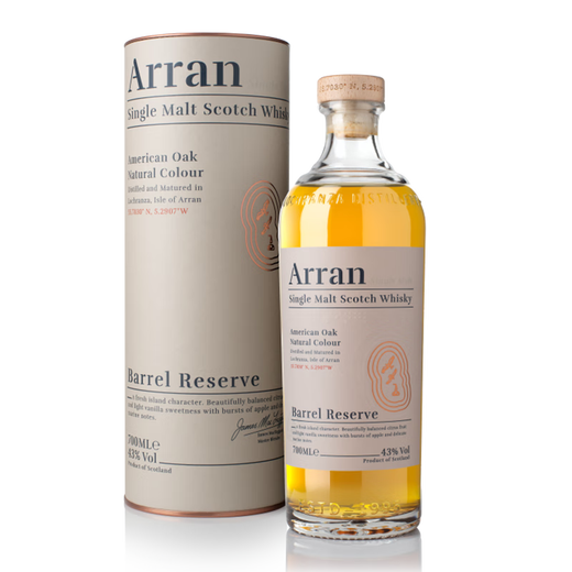 艾伦【国行正品】苏格兰进口 艾伦单一麦芽威士忌洋酒 雪莉桶年货送礼 艾伦波本桶单一麦芽威士忌