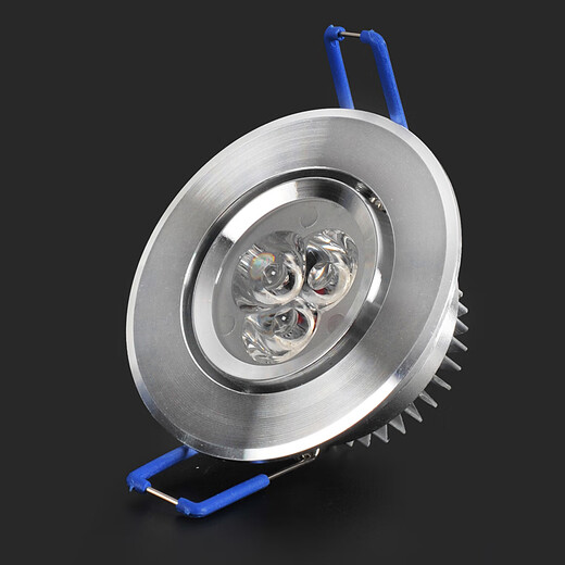 LED small spotlight 3W color spotlight opening 5cm 6cm bar wine cabinet bull's eye lamp downlight ceiling 5.5 hole lamp 3W luxury white light (opening 6-7.5CM)