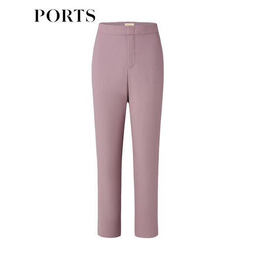 PORTS Baozi shopping mall's new spring women's trousers with small feet and trousers LD8P105PWW029 Dawn Lilac-1 S (4)