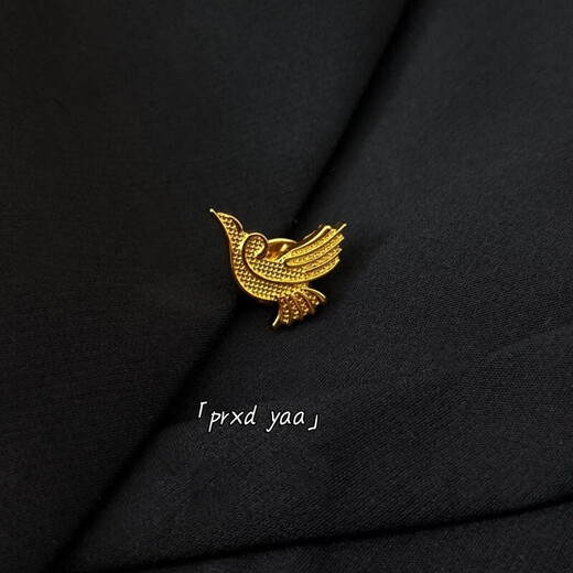 Annunciation Bird suit badge bird logo material gold-plated LOGO pin suit anti-exposure brooch c Annunciation Bird suit