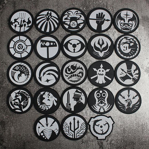 Xulixing SCP Foundation Mobile Task Force Logo Reflective Velcro Badge Morale Badge Personalized Armband Badge Backpack Sticker Nine-tailed Fox