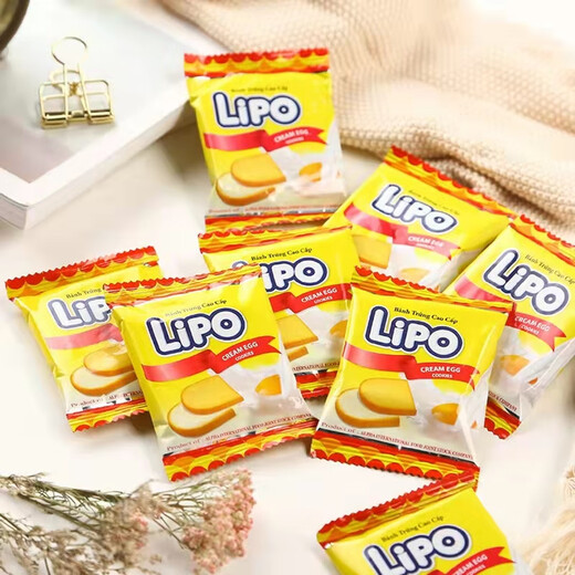 Lipo original rusks 260g/bag snack gift pack Vietnamese imported biscuits travel picnic