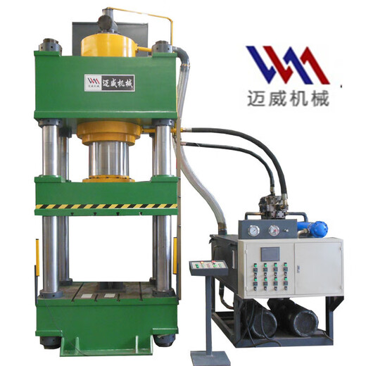 Four-column hydraulic press 100t200t315t400t630 tons small bearing stretch forming hydraulic press dark green 10 tons hydraulic press deposit (contact customer service for equipment parameters and prices)