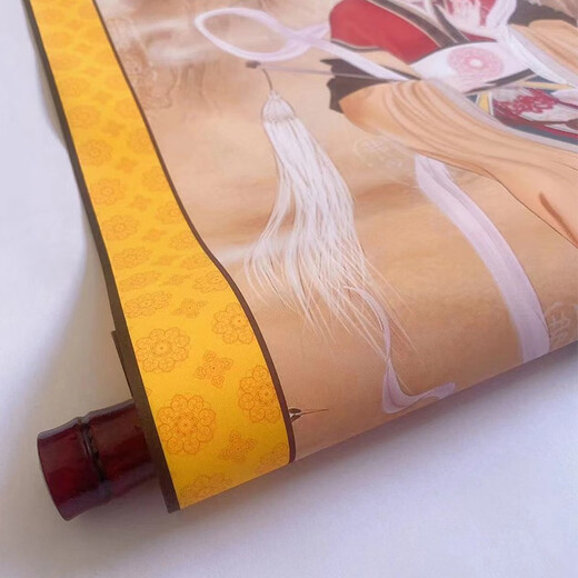 Treasure Hunt Prajnaparamita Heart Sutra Hanging Painting Calligraphy Scroll Painting New Chinese Decorative Painting Ink Painting Living Room Entrance Prajnaparamita Heart Sutra 01 Length 90* Width 30cm--Silk print and frame