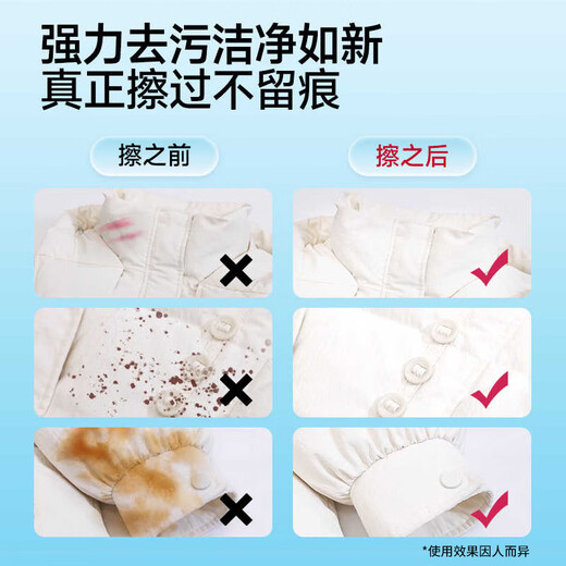 Kobayashi Yasuo down jacket cleaning wipes 60 pieces down jacket dry cleaning detergent water-free powerful stain removal clothes degreasing artifact