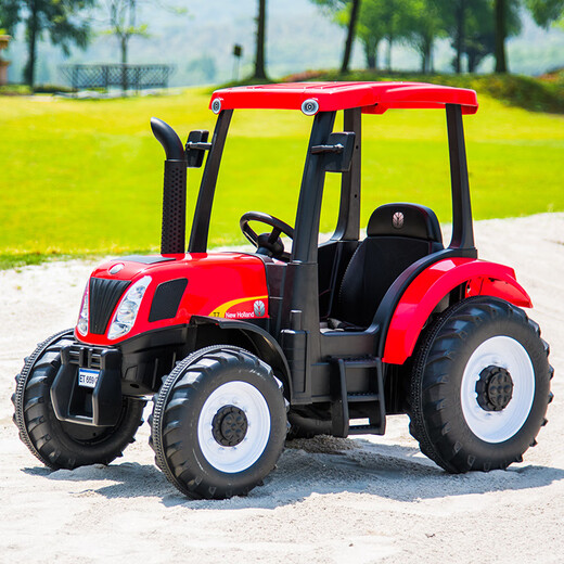 Agulun remote control car toy car can sit on a boy's baby Internet celebrity stroller child tractor children's electric car four-wheel blue