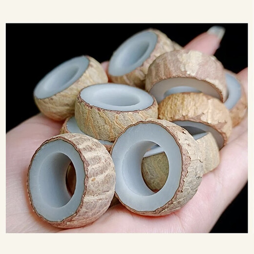 Jingji White Jade Bodhi Ring Semi-finished Product Material Pack Handmade DIY Ring Pairing Rings Chinese Valentine's Day Gift for Girlfriend Couple Ring Pair + Tool Kit