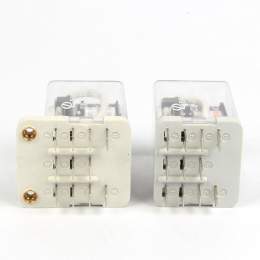 Relé intermedio Jigong JQX38F de alta potencia y alta corriente 40A con base AC 220/DC24/12V DC24V con base