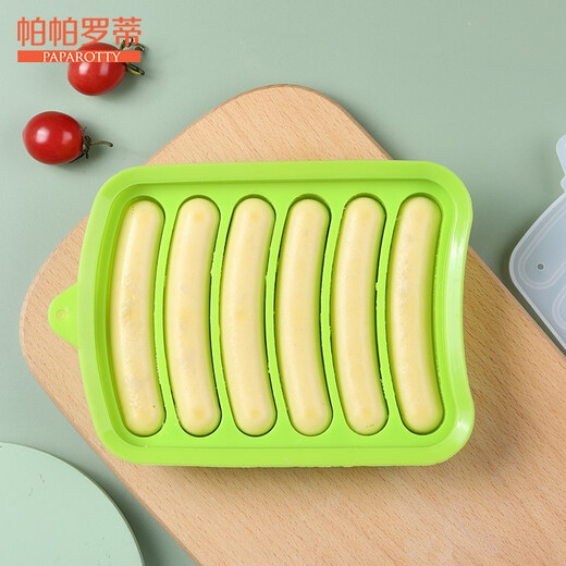 PAPAROTTY Silicone Sausage Mold Baby Homemade Children's Steamed Sausage Baby Household Food Complementary Grinding Tool Ham Sausage