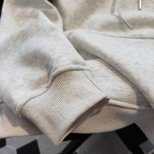 Luyal American velvet hooded sweatshirt for women in autumn and winter new design printed loose tops trendy casual jacket white gray velvet L Recommended 100Jin Jin is equal to 0.5kg to 120Jin Jin is equal to 0.5kg