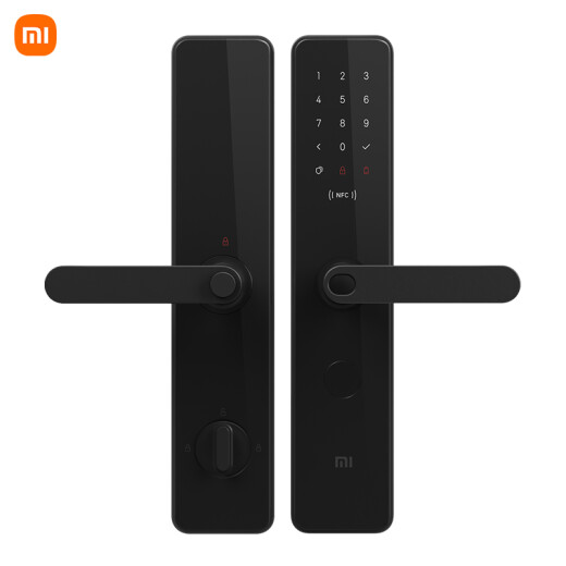 Xiaomi smart door lock carbon black standard lock body Xiaomi 10NFC unlock home anti-theft door fingerprint lock password lock C-level lock core
