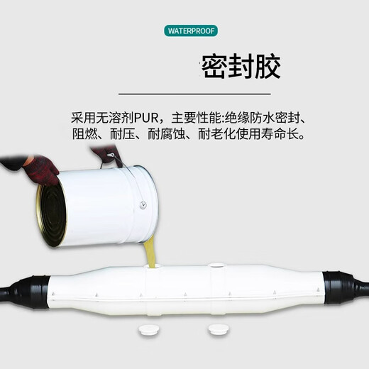 Huili's customized high-pressure explosion-proof tank box 10-35KV3X300 fiberglass intermediate joint glue filling protection box 1 meter shell