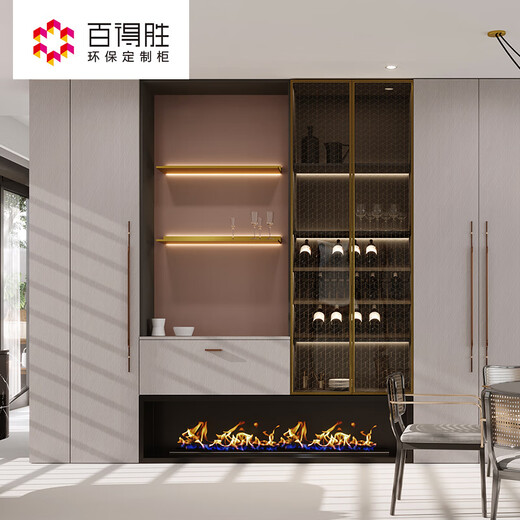 Baidusheng whole house customized Sicily series customized wardrobe walk-in cloakroom one door to top wardrobe overall RMB/square calculated based on projected area