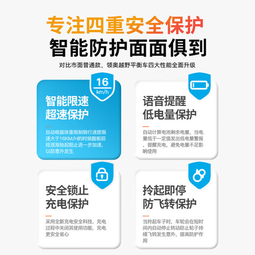 Lingao electric smart balance car, first-of-school gift, self-operated somatosensory car for 6-12 years old, adult walking electric car for children aged 10 to 15 years old, 10-inch glare smart high-end APP