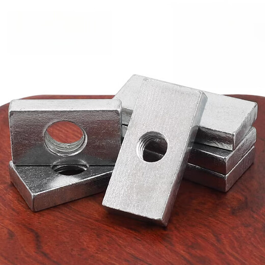 XMSJ rectangular iron nut square rectangular nut slider nut aluminum profile nut M3M4M5M6M8 M6*20*25*520 pieces