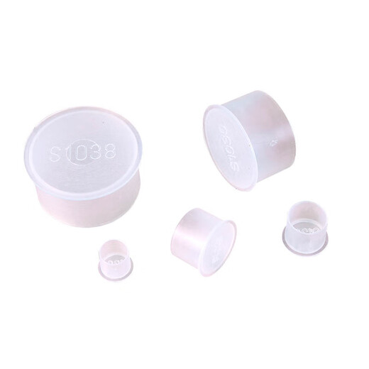 White T-shaped edge plastic plug thread protective sleeve transparent rubber cover screw anti-collision protective cover braces T-M6 (100 pieces)