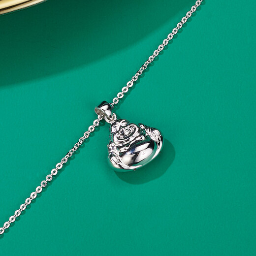 Yuan Shengfu's new PT950 high-quality fashion Maitreya Buddha platinum pendant, atmospheric platinum necklace pendant for women, platinum Buddha pendant (small version) 3.15 grams