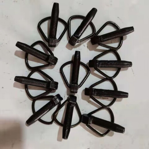 An Junsheng agricultural vehicle spring pin suspension pin tractor latch opening safety insurance pin O-shaped round lock pin clip buckle 1 cast steel black lock