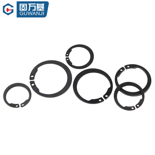 Guwanji 65 manganese steel reverse shaft internal retaining ring C-type retaining ring open retaining ring national standard M1408/AV M8 (50 pieces)