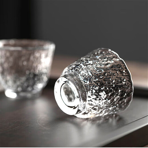 WINEWINGS Japanese hand-made glass wine warmer set household liquor dispenser hammer pattern sake ice jug Japanese wine cup wine set wine glass single simple package