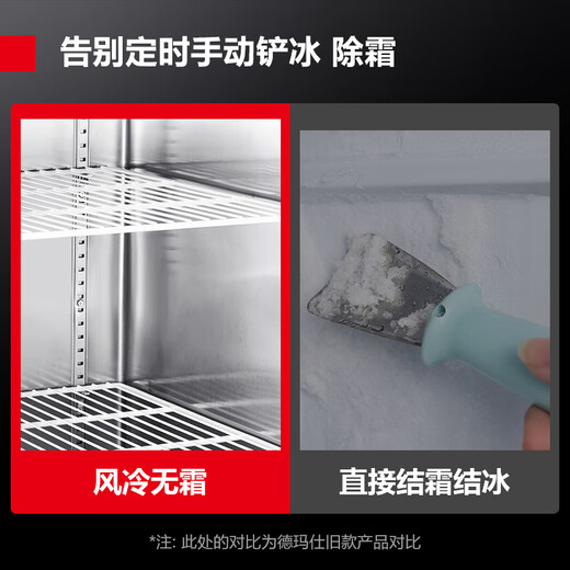 Demashi (DEMASHI) six-door freezer commercial six-door refrigerator vertical tall kitchen freezer fresh lock six-door kitchen refrigerator air-cooled frost-free GK1.6L6FD fully frozen