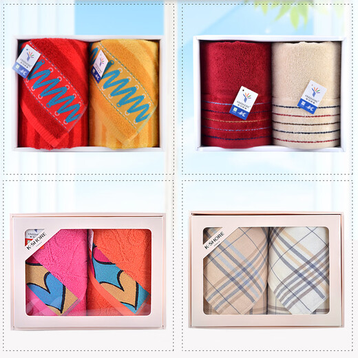 Boîte cadeau de serviette en coton pure de luxe