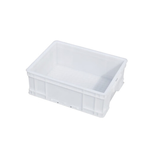 Caja de plástico Caja de rotación de herramientas rectangulares Caja de plástico blanca Caja de plástico para elevación de pescado Caja de almacenamiento Canasta Ceta de almacenamiento Diámetro exterior: 690*450*150 mm White descubierto
