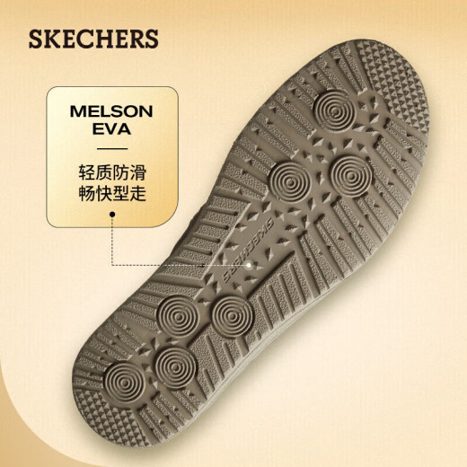 斯凯奇（Skechers）男鞋夏季懒人一脚蹬帆布鞋商务通勤低帮休闲鞋百搭软底板鞋66387
