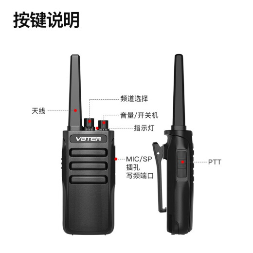 Weibet WBT-508 walkie-talkie high-power long-distance professional commercial office outdoor hotel handheld radio