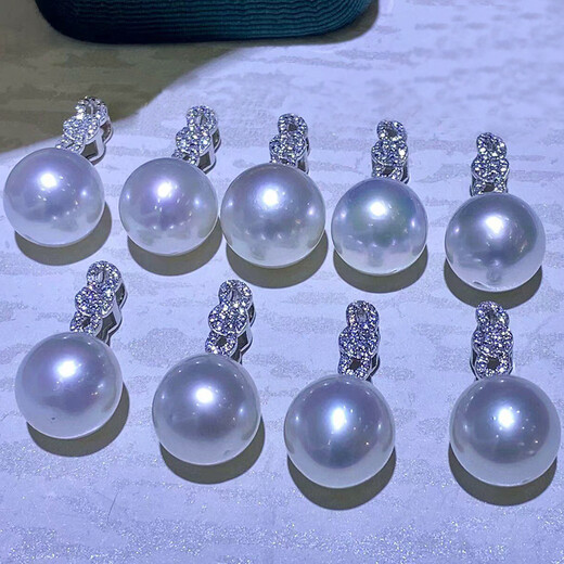 Bindao Jennifer Jewelry 12-13mm perfect round white freshwater pearl pendant 925 silver lucky knot clavicle chain for women perfect round