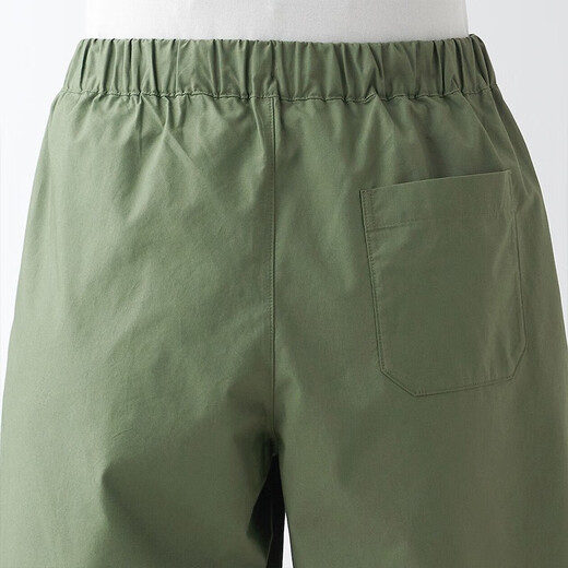 MUJI Women's Washed Plain Shorts Women's Summer Pants Casual Shorts Dopamine Pure Cotton BEC27A3S Khaki S 155/62A