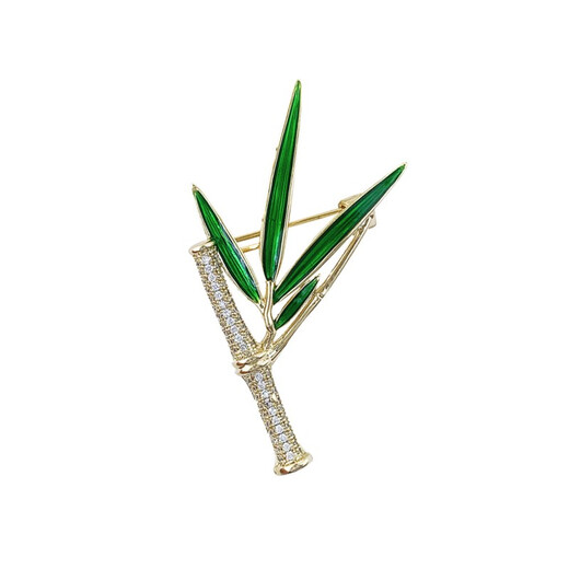 Xifei men's Chinese style bamboo brooch, corsage, literary style, gentleman's calmness, bamboo pin style brooch, suit and coat clothing accessories