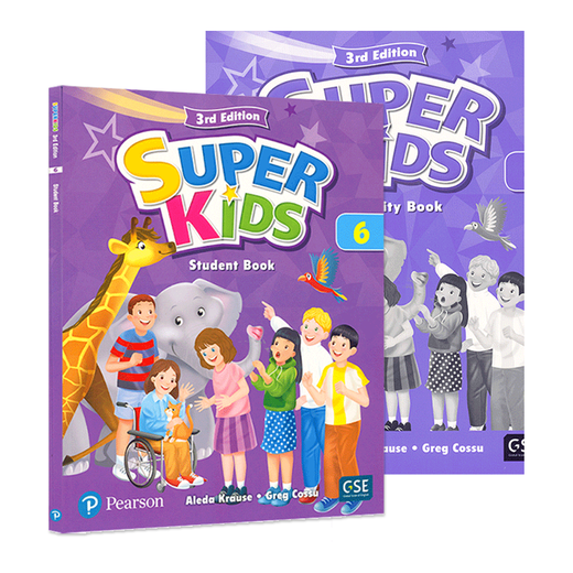Nueva versión del libro de texto de Pearson Langwen Inglés Inglés para niños Tercera edición Tercera edición 123456 incluyendo la aplicación Langwen Xinlington Tutorial de capacitación en inglés para niños Tutorial de entrenamiento para niños Nuevas versión de Super Kids6 Nivel (Libro + Volumen + Aplicación)