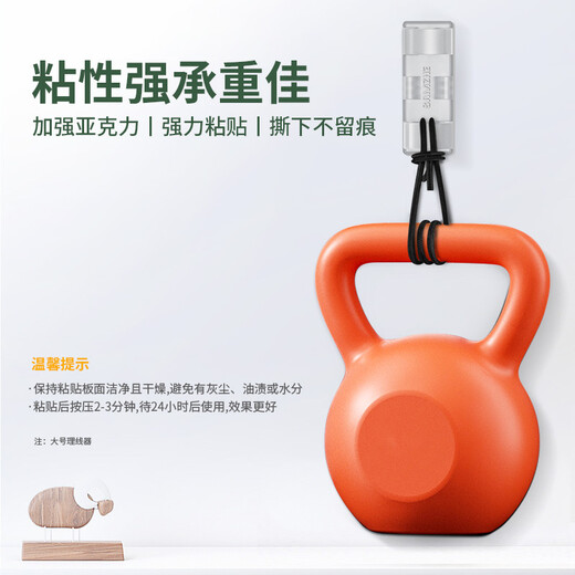 山泽理线器 免打孔免钉理线器 电线网线固定扣固定夹走线夹网线卡扣自粘神器10只装SZ-LXK02