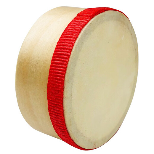 Orff奥尔夫乐器 羊皮手鼓 原木色羊皮鼓儿童 手鼓幼儿玩具手拍鼓 8寸